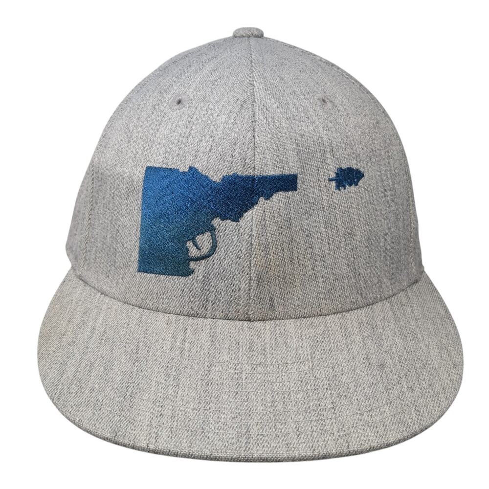 Idaho Tree Gun Baseball Cap Gray 7 5/8 Lightweight Embroidered 210 Fitted